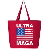 Ultra Maga Trump USA Flag 25L Jumbo Tote