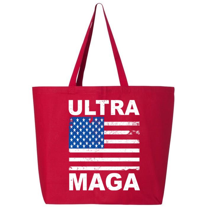 Ultra Maga Trump USA Flag 25L Jumbo Tote