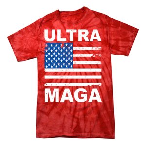 Ultra Maga Trump USA Flag Tie-Dye T-Shirt