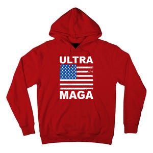 Ultra Maga Trump USA Flag Tall Hoodie