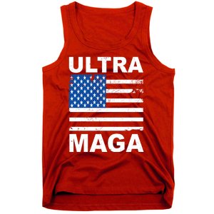 Ultra Maga Trump USA Flag Tank Top