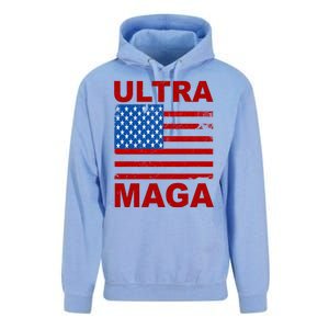 Ultra Maga Trump USA Flag Unisex Surf Hoodie