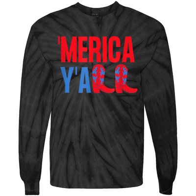 USA Merica Tee Tie-Dye Long Sleeve Shirt