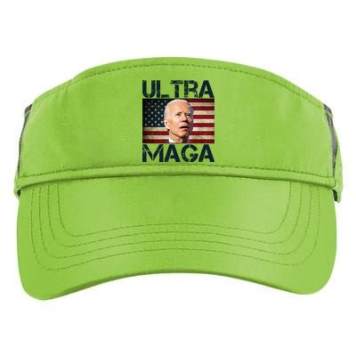 Ultra Maga Usa Flag Joe Biden Funny Adult Drive Performance Visor