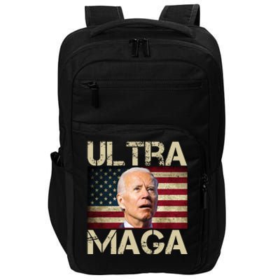 Ultra Maga Usa Flag Joe Biden Funny Impact Tech Backpack