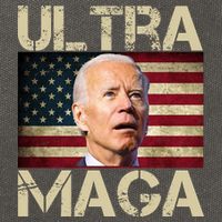 Ultra Maga Usa Flag Joe Biden Funny Cotton Canvas Backpack