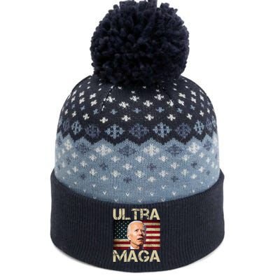 Ultra Maga Usa Flag Joe Biden Funny The Baniff Cuffed Pom Beanie