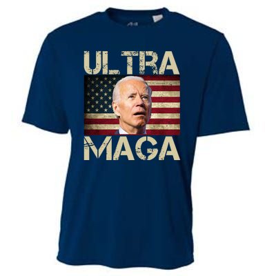 Ultra Maga Usa Flag Joe Biden Funny Cooling Performance Crew T-Shirt