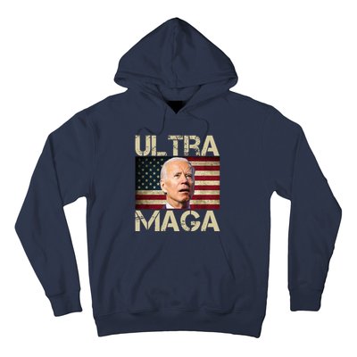 Ultra Maga Usa Flag Joe Biden Funny Hoodie