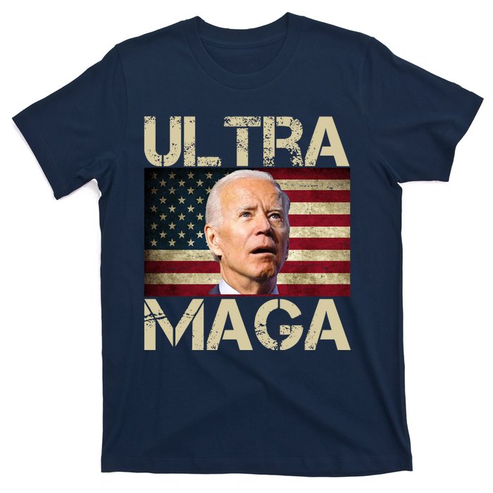 Ultra Maga Usa Flag Joe Biden Funny T-Shirt