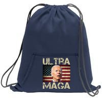 Ultra Maga Usa Flag Joe Biden Funny Sweatshirt Cinch Pack Bag