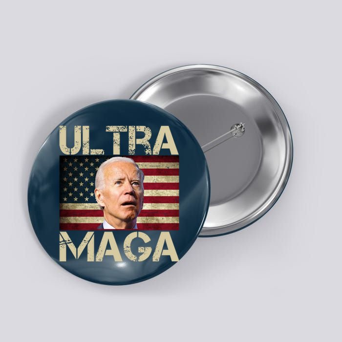 Ultra Maga Usa Flag Joe Biden Funny Button