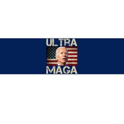 Ultra Maga Usa Flag Joe Biden Funny Bumper Sticker