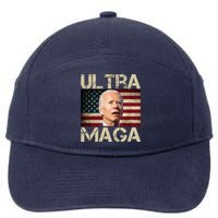 Ultra Maga Usa Flag Joe Biden Funny 7-Panel Snapback Hat