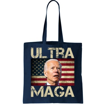 Ultra Maga Usa Flag Joe Biden Funny Tote Bag