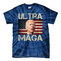 Ultra Maga Usa Flag Joe Biden Funny Tie-Dye T-Shirt