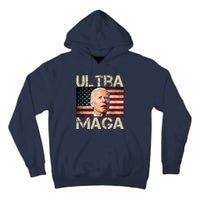 Ultra Maga Usa Flag Joe Biden Funny Tall Hoodie