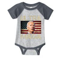 Ultra Maga Usa Flag Joe Biden Funny Infant Baby Jersey Bodysuit