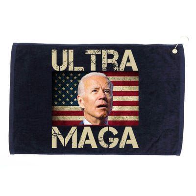 Ultra Maga Usa Flag Joe Biden Funny Grommeted Golf Towel