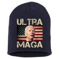 Ultra Maga Usa Flag Joe Biden Funny Short Acrylic Beanie