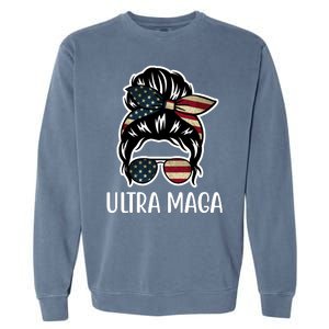 Ultra Maga Usa Female Bun Garment-Dyed Sweatshirt