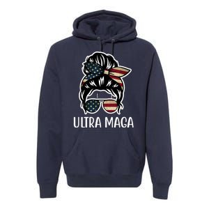 Ultra Maga Usa Female Bun Premium Hoodie