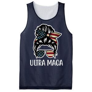 Ultra Maga Usa Female Bun Mesh Reversible Basketball Jersey Tank