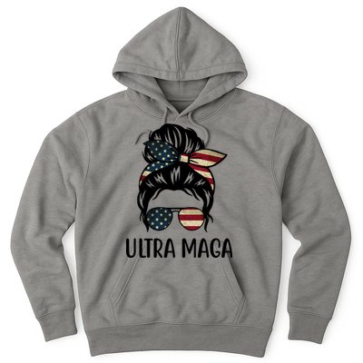 Ultra Maga Usa Female Bun Hoodie