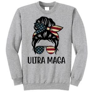 Ultra Maga Usa Female Bun Sweatshirt