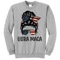 Ultra Maga Usa Female Bun Sweatshirt