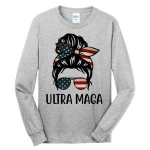 Ultra Maga Usa Female Bun Tall Long Sleeve T-Shirt