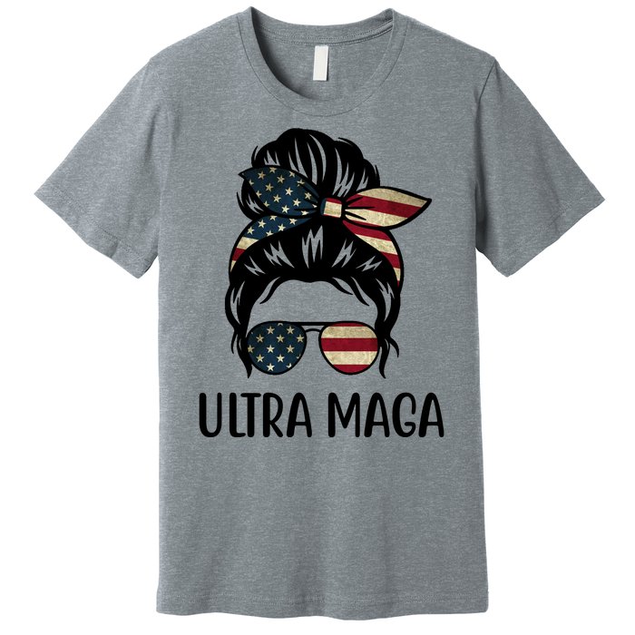 Ultra Maga Usa Female Bun Premium T-Shirt