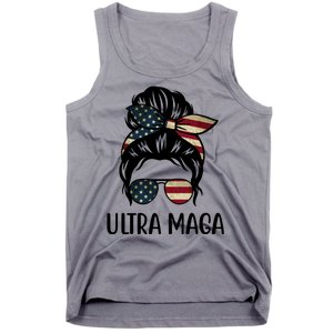 Ultra Maga Usa Female Bun Tank Top