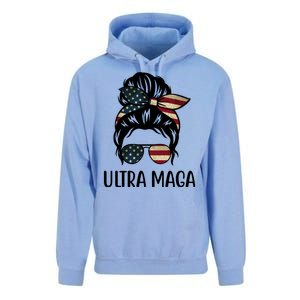 Ultra Maga Usa Female Bun Unisex Surf Hoodie