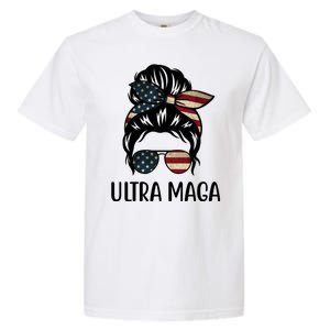 Ultra Maga Usa Female Bun Garment-Dyed Heavyweight T-Shirt