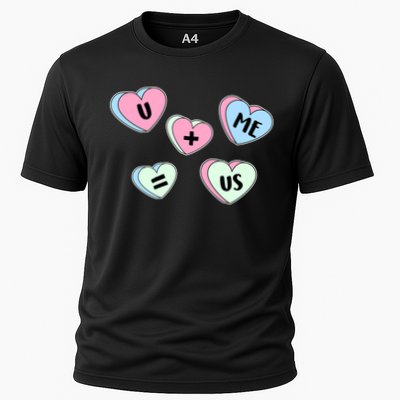 U + Me = Us Valentines Day Candy Gift Performance Shirt