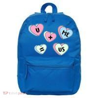 U + Me = Us Valentines Day Candy Gift 16 in Basic Backpack