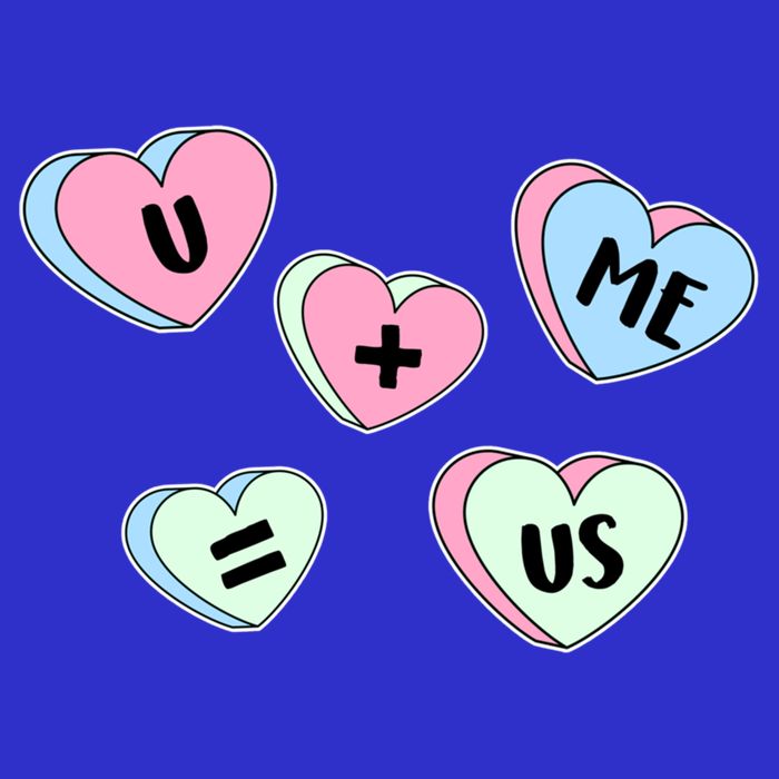 U + Me = Us Valentines Day Candy Gift Poster
