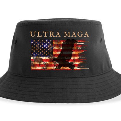 Ultra Maga Conservative Anti Biden Sustainable Bucket Hat