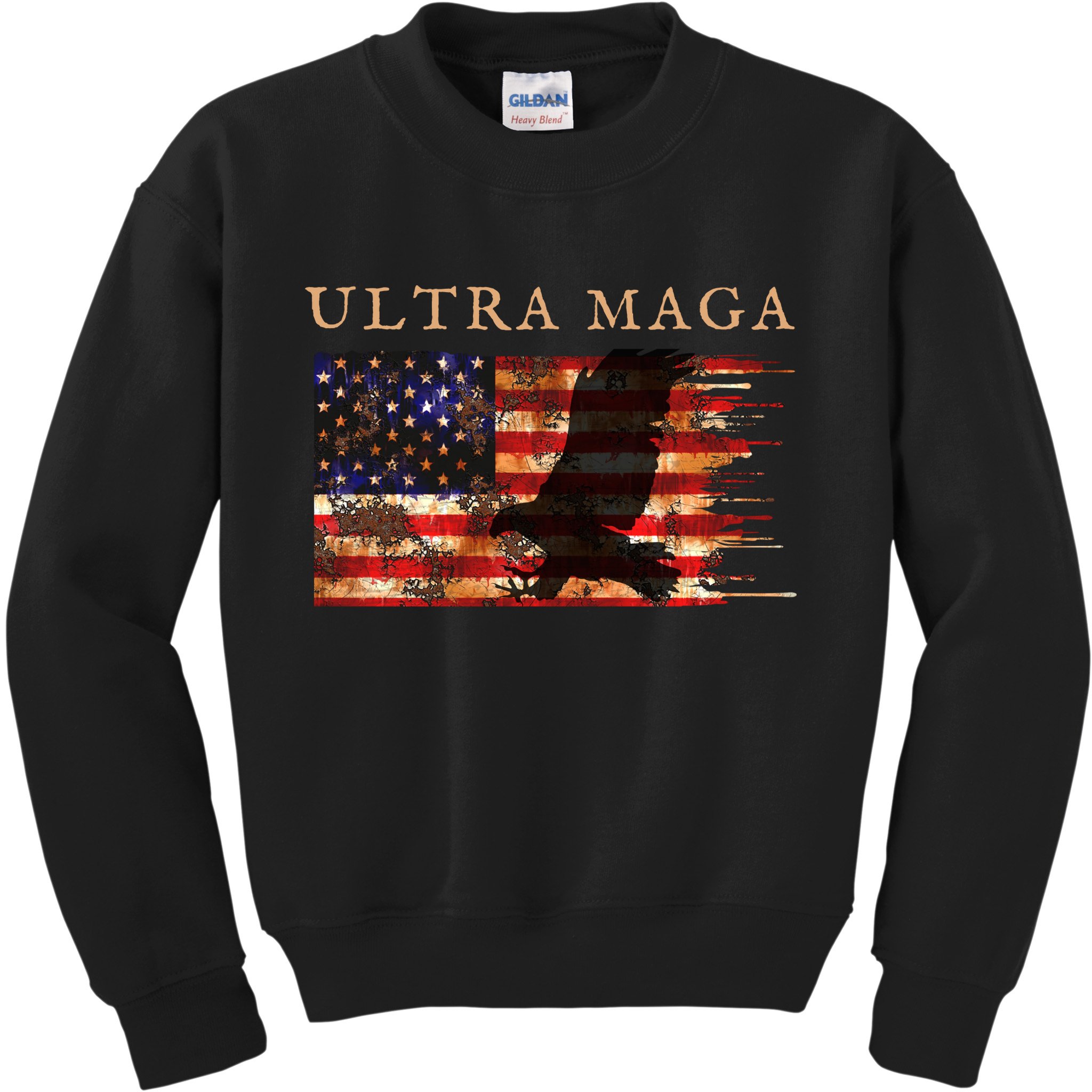 Ultra Maga Conservative Anti Biden Kids Sweatshirt