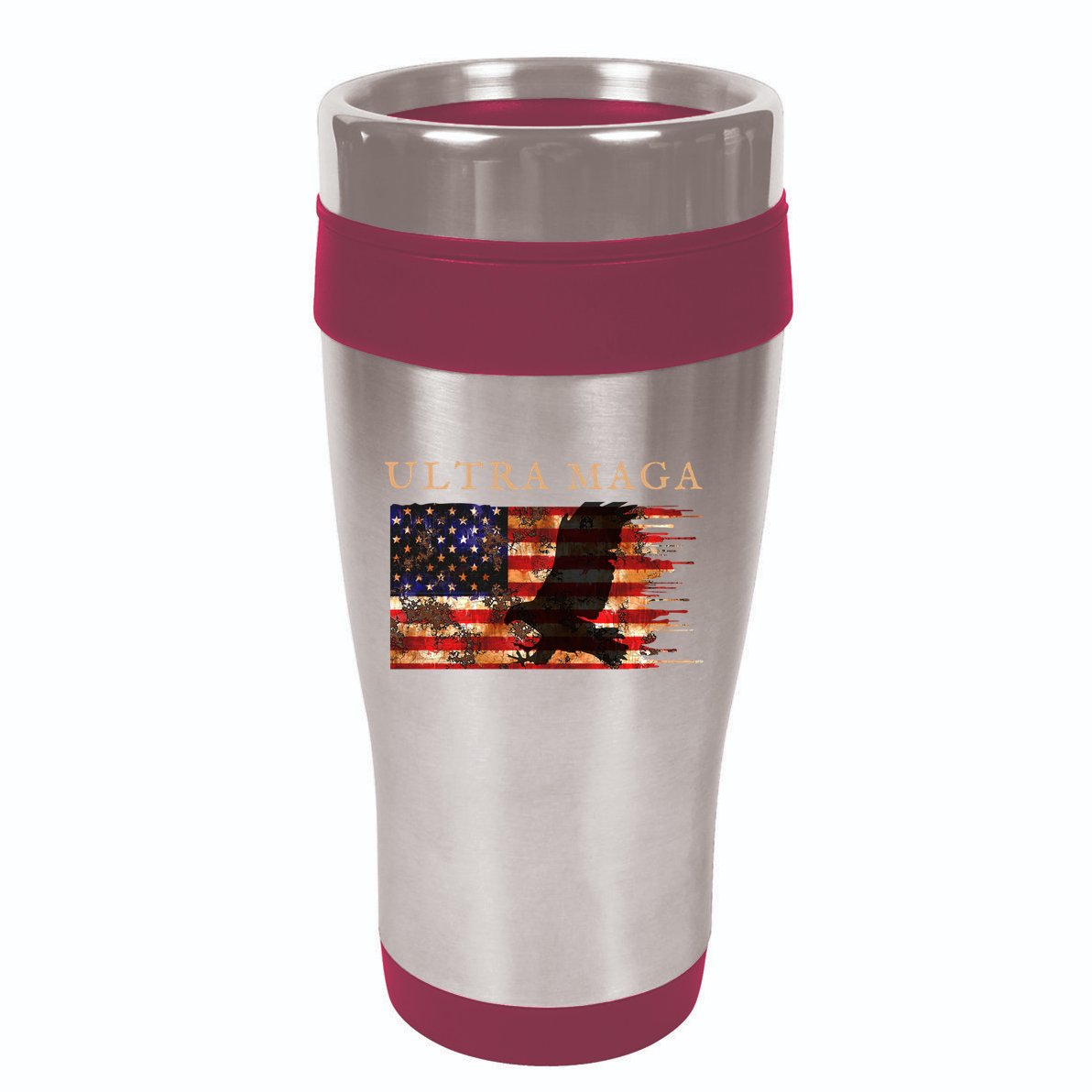 Ultra Maga Conservative Anti Biden 16oz Travel Tumbler
