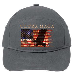 Ultra Maga Conservative Anti Biden 7-Panel Snapback Hat