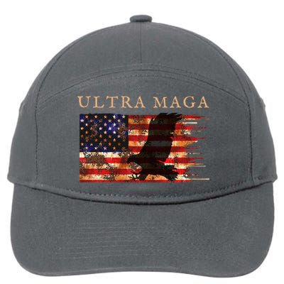 Ultra Maga Conservative Anti Biden 7-Panel Snapback Hat