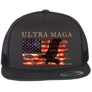 Ultra Maga Conservative Anti Biden Flat Bill Trucker Hat