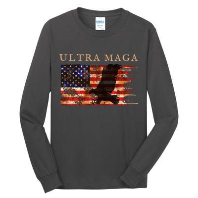 Ultra Maga Conservative Anti Biden Tall Long Sleeve T-Shirt