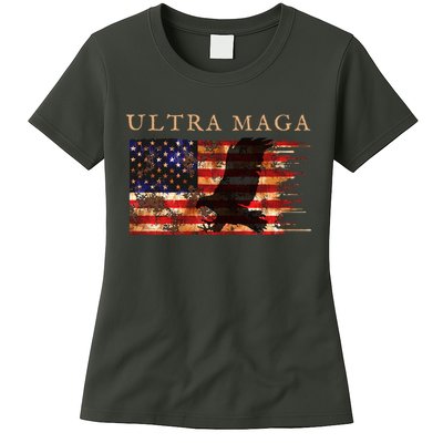 Ultra Maga Conservative Anti Biden Womens T-Shirt