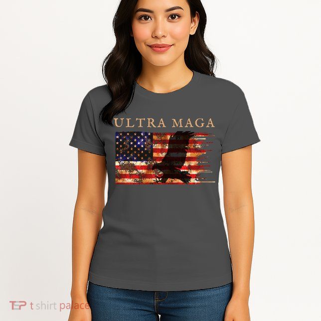 Ultra Maga Conservative Anti Biden Womens T-Shirt