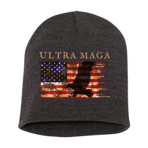 Ultra Maga Conservative Anti Biden Short Acrylic Beanie