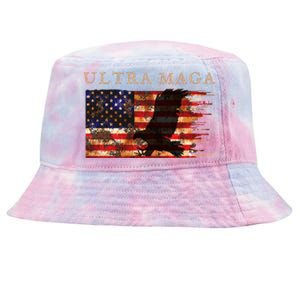 Ultra Maga Conservative Anti Biden Tie-Dyed Bucket Hat