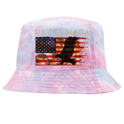 Ultra Maga Conservative Anti Biden Tie-Dyed Bucket Hat